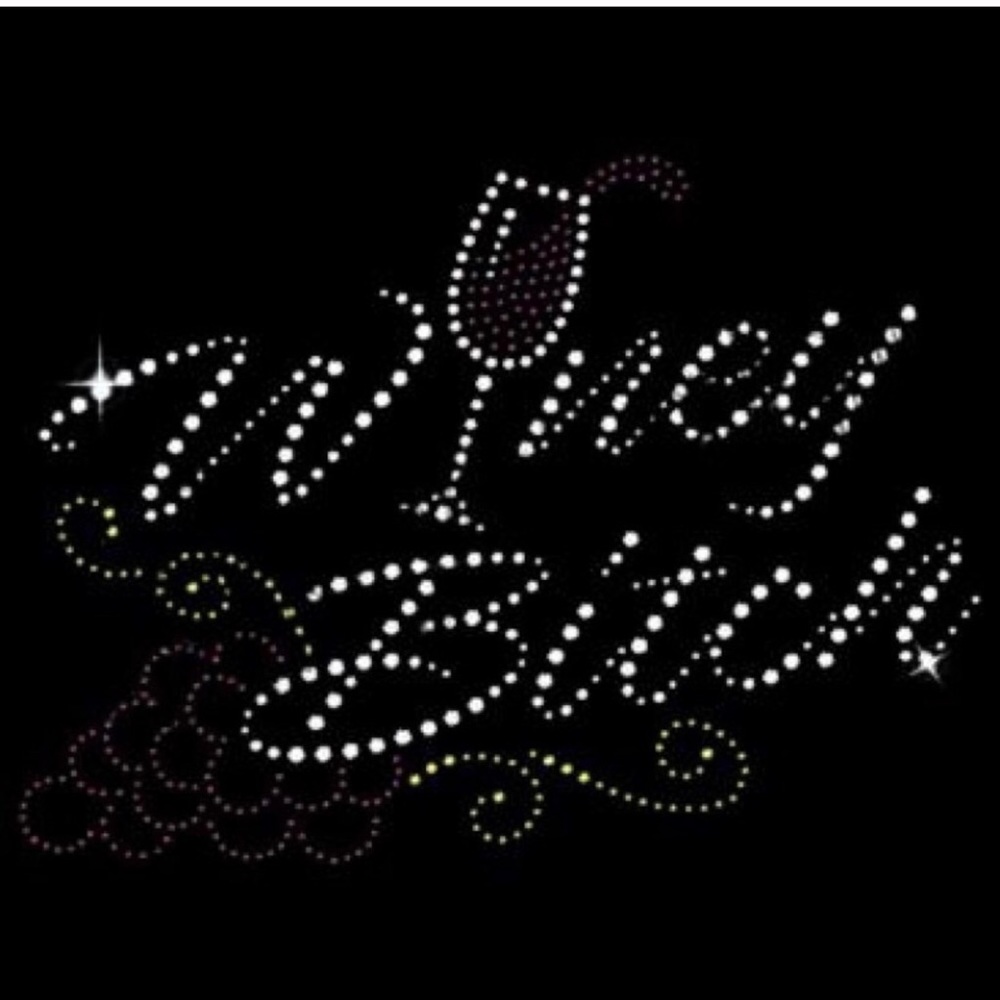 Customize rhinestone t-shirts, bags, etc
